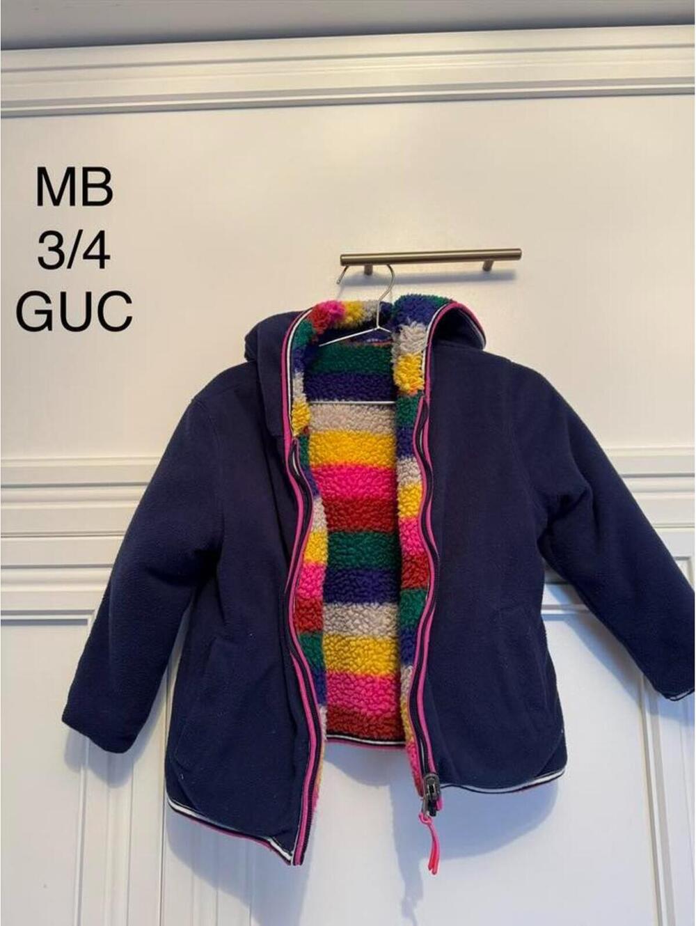 Mini Boden 3-4y Reversible Fleece